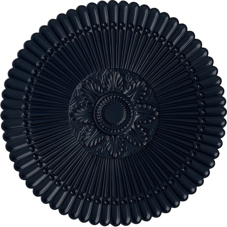 Ekena Millwork Nexus Ceiling Medallion (Fits Canopies up to 2 3/4"), Hand-Painted Midnight Dream, 30"OD x 1 1/4"P CM30NEMDF